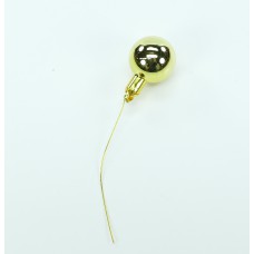 40MM Gold Glass Balls With Wire (Lot of 1 Box - 48  Balls Per Box) SALE ITEM